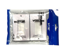 VCE VCELINK BRUSH WALL PLATE 2 PACK WHITE CONTRACTOR SWITCH CABLE NEW IN BAG picture