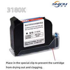 3 PCS 12.7mm Solvent Ink Cartridge Fast Dry for Handheld TIJ 2.5 Printer picture