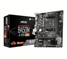 MSI B450M-A PRO MAX Gaming Desktop Motherboard - AMD B450 Chipset - Socket AM picture
