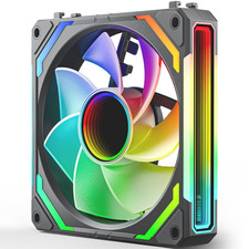 Cosmiq-Re-Black 120Mm Case Fan, Infinity Mirror FDB Reverse Fan picture