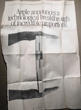 Apple announces the IIc computer; ad in The Wall Street Journal, April 30, 1984. picture