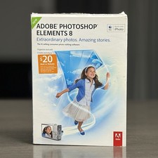Adobe Photoshop Elements 8 Software Disc w/ Serial Number For Mac OS picture
