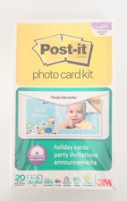 Post-it Photo Holiday Invitation Card Kit 4 X 8 Sticky Picture Paper & Software picture
