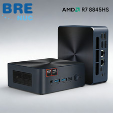 BRENUC N7P Mini Desktop PC AMD Ryzen 7 8845HS 8GB DDR5 256GB NVMe SSD Compact PC picture