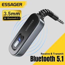 Essager Wireless Bluetooth 5.1 Audio Receiver Transmitter 3.5MM AUX W/Mic Stereo picture