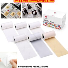 6 Rolls Phomemo M02/M02 Pro/M02S/M03 Sticker Adhesive Paper Set for DIY Printing picture