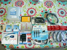 LOT OF 16 NEW MISC COMPUTER AUDIO VIDEO ADAPTERS HDMI CPU ITEMS   picture