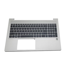 New For HP ProBook 650 G8 655 Palmrest Backlit Keyboard M49545-001 Silver 15.6in picture