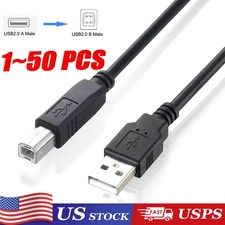 NEW USB 2.0 A TO B High Speed Printer Scanner Premium Cable Cord 1.5m Lot picture
