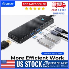 ORICO USB C HUB Docking Station USB 3.0 Adapter 4K30Hz PD100 for MacBook Air/Pro picture