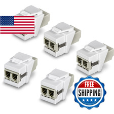 TRENDnet LC Duplex Fiber Optic Keystone Coupler Jacks– 5-Pack, TC-K05LC, Single- picture
