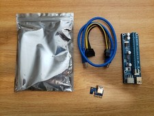 GPU Riser Miner Adapter PCE164P-N03 VER009S and PCE2PCE-NO9 PCI-E 1X TO 16X NEW picture