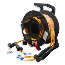 100 Meters 12 Core Industrial TPU LC to LC Outdoor Sheathed Fiber Optic Cable wi picture