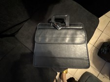 Lenovo ThinkPad Black Leather Laptop Briefcase Business Bag picture
