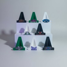 Trading Card Display Stand – 3D Printed Bleacher Multi Card Holder picture