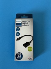 Philips USB-C to USB-A Adapter 15W 5Gbps USB 3.1 Data Charging Black picture