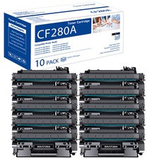 1-10PK 80A CF280A Toner Cartridge for HP LaserJet Pro 400 M401n Toner Lot picture