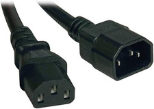 Computer Power Extension Cord 13A, 16AWG (IEC-320-C14 to IEC-320-C13) 2-Ft.(P004 picture
