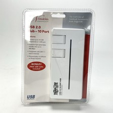 Tripp-Lite Noteables 10-Port USB 2.0 Hub U222-010-R & USB Cable Factory Sealed picture