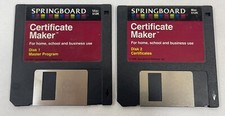 Vintage 1986 Springboard Certificate Maker 3.5