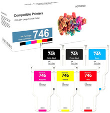 HPQ 746 Ink Cartridge for HP DesignJet Z6, Z9+, Z2600, Z5600 Printers 6-Pack picture