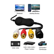 USB 2.0 PC CVBS AV S-video Video Capture Card Grabber Record for Mac Win7/8/10 picture