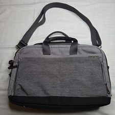 Hedgren Gray Nylon Laptop Briefcase Messenger Bag Business Travel Shoulder Tote picture