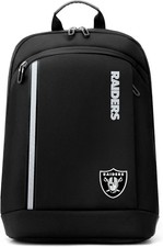 SOAR NFL 14 Inch Laptop Backpack Bag Las Vegas Raiders Black NEW picture