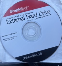 Simpletech Resource CD User's Guide ONLY - For Hi-Speed USB External Hard Drive picture