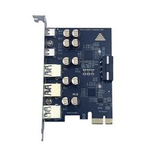 PCI-E 1X to USB 3.0 High Speed Expansion Card for Desktop DIY Rear PCIe picture