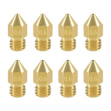 8 Pcs 0.6mm MK8 Extruder Nozzles 3D Printer Nozzles for Creality Ender ... picture