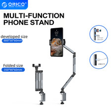 ORICO Aluminum Tablet Monitor Arm, Foldable Stand with USB Ports for iPad/ picture
