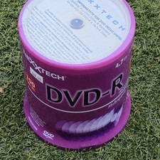 NexxTech DVD-R Blank Media Unisex OS Purple 100 Pack 4.7GB 16x 120min Sealed picture