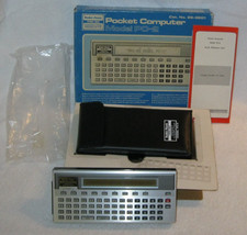 RADIO SHACK TRS-80 PC-2 Pocket Computer Cat #26-3601 w/Box & Ref. Card FOR PARTS picture