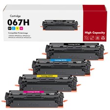 4 Packs 067H Toner Cartridge for Canon 067H Color imageCLASS MF656Cdw LBP633Cdw picture
