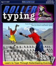 Roller Typing PC CD learn to type faster better accurately on keyboard kids game picture