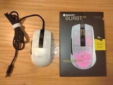 Roccat Burst Pro Wired 16K Gaming Mouse White Optical switch Used in box picture