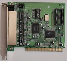 K0237017 PCI Network Card (RJ45, 5-Port Hub, Realtek RTL8029AS, Retro, 1999) picture