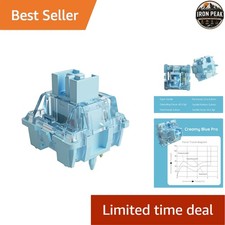 Mechanical Keyboard Switches Creamy Blue V3 Pro 45gf 5-Pin Tactile 45 Pcs picture