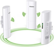 5.8G Long Range Gigabit Wireless Bridge Kit Point to 2 Point Outdoor WiFi Bridge picture
