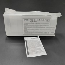 Genuine Epson Light Black Ink T8247 Open Box Sealed Expired 8/19/2022 350ml picture