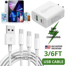 USB Type C Fast Wall Charger+Cable PD QC3.0 Adapter For iPhone 14 13 12 11 XR 8 picture
