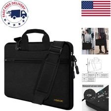 Sleek Black Laptop Shoulder Bag for 13-14 Inch Devices | Water-Repellent Design picture