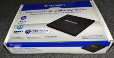 Verbatim 43890 External Slimline BLU-RAY Writer BR USB Gen 1 DVD RW Drive New picture