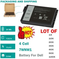 🧡LOT 100Pcs 7WNW1 Battery For Dell Latitude 7424 5424 5420 Rugged Extreme GK3D3 picture
