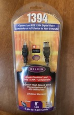 Belkin 1394 Application 6 Foot 6 Pin to 4 Pin Cable NEW Package FireWire i.Link picture