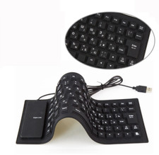 Foldable Portable Roll-Up USB 2.0 Keyboard Reliable Flexible Silicone Keyboard picture