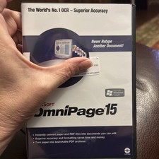 SOFTWARE - ScanSoft OmniPage 15 picture