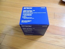 Genuine LOT 10 Epson ERC-38 B/R Ribbon Cartridge TM-200A/210A/220A/300A NEW SEAL picture