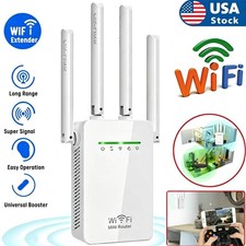 1200Mbps WiFi Range Extender Repeater Wireless Amplifier Router Signal Booster picture